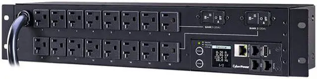 Alt view image 3 of 3 - CYBERPOWER PDU31003 Monitored PDU 30A SNMP L5 30P