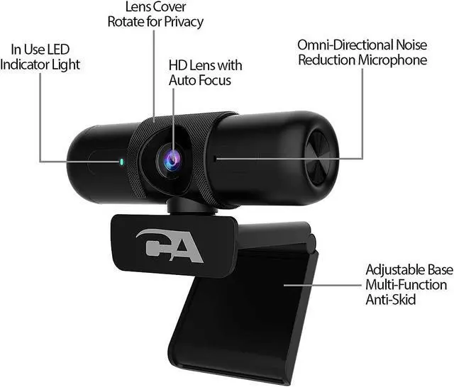 Alt view image 6 of 7 - 1080P AUTOFOCUS WEBCAM CLAMP