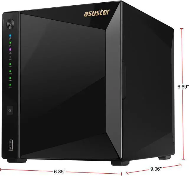 Alt view image 2 of 6 - Asustor AS4004T 4-Bay NAS Diskless Marvell 1.6GHz CPU