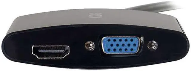Alt view image 4 of 4 - C2g 8In Mini Displayport To 4K Hdmi Or Vga Adapter - Black