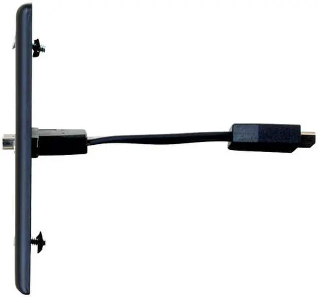 Alt view image 3 of 4 - C2G 39878 HDMI Pass Through Single Gang Wall Plate, Black