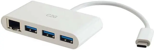 Main image of C2g Usb C Hub With Ethernet - 3-Port Usb Hub