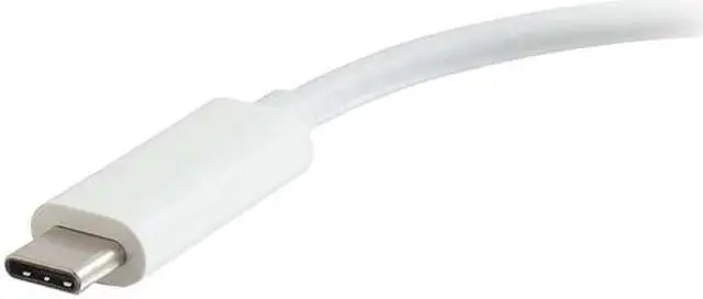 Alt view image 2 of 2 - C2g Usb C Ethernet Adapter With Power - White