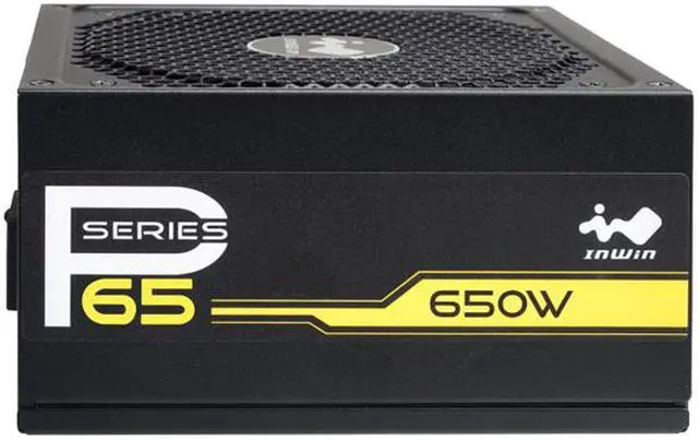 Alt view image 6 of 9 - InWin P Series P65 650W SECC ATX12V EPS12V APFC 80 PLUS Gold certified Full Modular Power Supply