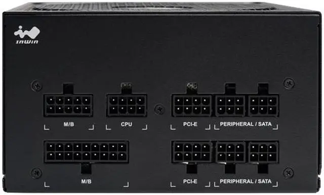 Alt view image 8 of 9 - InWin P Series P65 650W SECC ATX12V EPS12V APFC 80 PLUS Gold certified Full Modular Power Supply