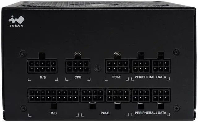 Alt view image 8 of 9 - InWin P Series P85 850W SECC ATX12V EPS12V APFC 80 PLUS Gold certified Full Modular Power Supply