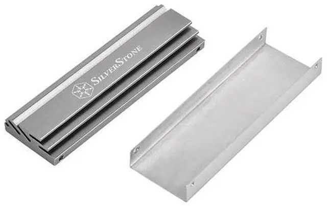 Alt view image 4 of 4 - Silverstone Aluminum alloy M.2 SSD cooling Kit - Stainless steel base - Includes high efficiency thermal pad  TP04