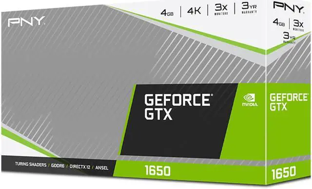 Alt view image 6 of 7 - PNY GeForce GTX 1650 4GB GDDR6 PCI Express 3.0 x16 Graphics Card VCG16504D6DFPPB