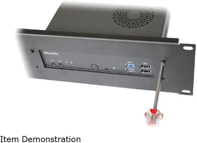 Alt view image 5 of 6 - Shuttle SY PRM01 Shuttle 2U Rack Mount Front Plate