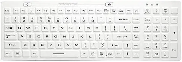 Main image of PIONEER KEYBOARD 108 KEYS ANTIMICROBIAL IP68 WHITE USB