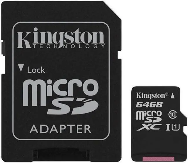 Main image of Kingston Canvas Select 64GB microSDXC Memory (Flash Memory) SDCS/64GBCR