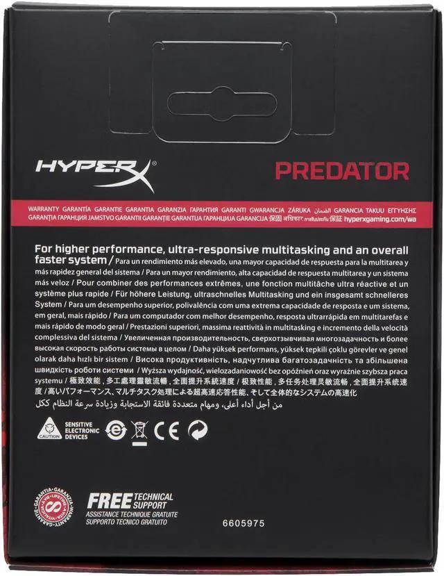 Alt view image 4 of 4 - HyperX Predator RGB HX432C16PB3AK2/32 32GB (2 x 16GB) DDR4 3200 (PC4 25600) CL16 DIMM XMP Memory Module