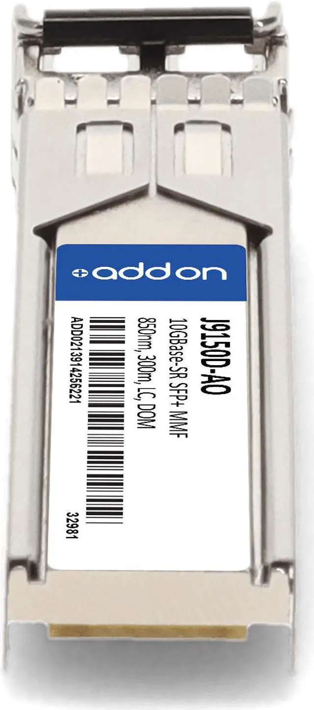 Alt view image 3 of 8 - HP® J9150D Compatible TAA 10GBase-SR SFP+ Transceiver (MMF, 850nm, 300m, LC, DOM)