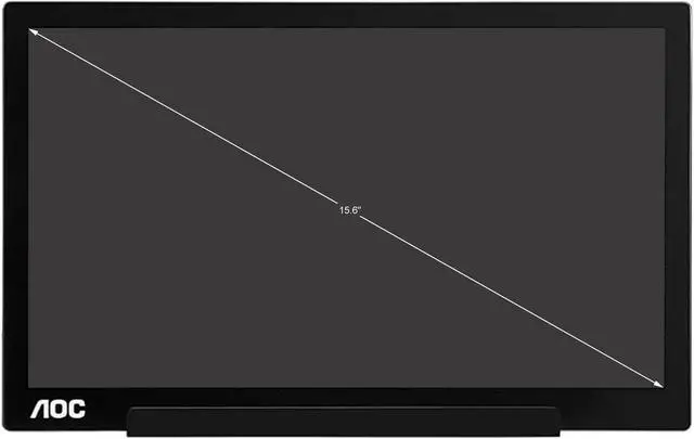 Alt view image 2 of 14 - AOC 15.6" I1601C 1920 x 1080 FHD IPS USB-C Tilt Pivot WLED Backlight Portable Monitor