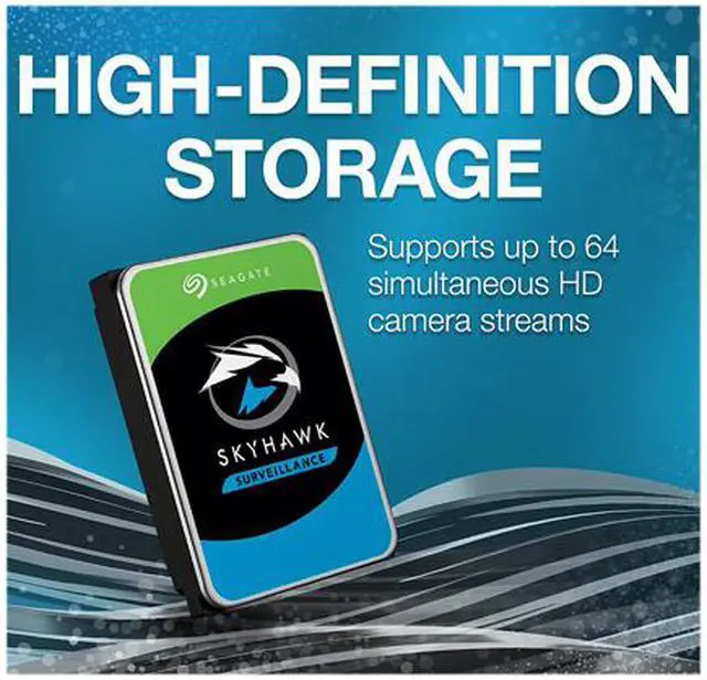 Alt view image 4 of 9 - Seagate SkyHawk 4TB Surveillance Hard Drive 256MB Cache SATA 6.0Gb/s NVR DVR 3.5" Internal HDD ST4000VX013