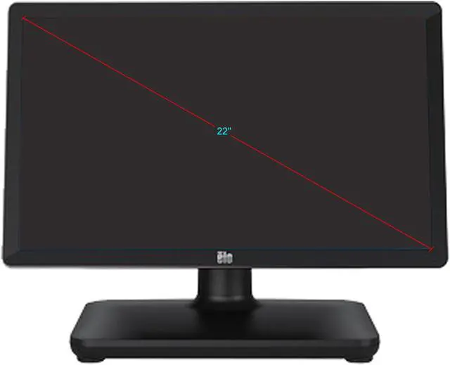 Alt view image 2 of 2 - ELOPOS SYSTEM 22INCH FULL HD WIN 10 CORE I3 4GB RAM 128SSD PROJECTED CAPACITIVE 10TOUCH ZEROBEZEL ANTIGLARE BLACK WITH IO HUB STAND