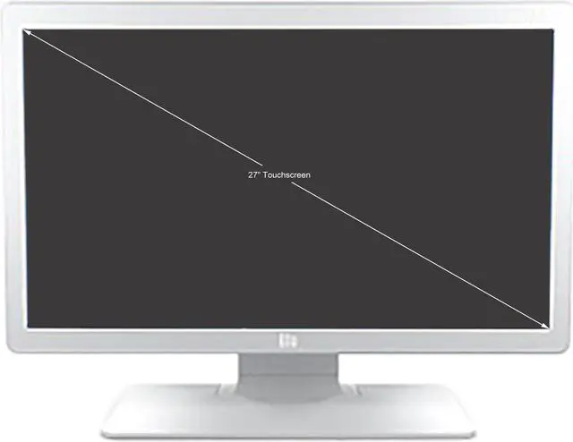 Alt view image 2 of 2 - ELO 2703LM 27INCH WIDE LCD MEDICAL GRADE TOUCH MONITOR FULL HD PROJECTED CAPACITIVE 10TOUCH DICOM 14 USB AND SERIAL TOUCH INTERFACE ANTIGLARE ZEROBEZEL VGA AND HDMI VIDEO INTERFACE WHITE