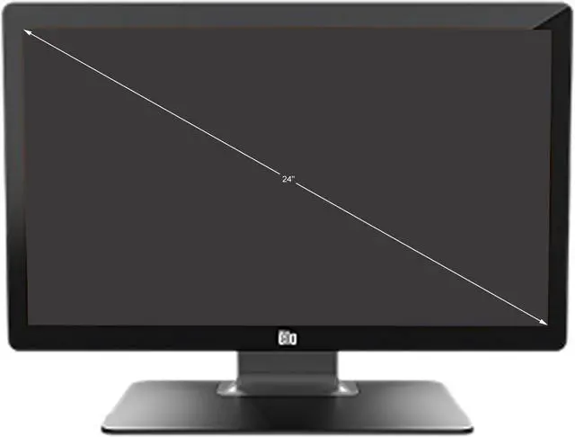 Alt view image 2 of 2 - ELO 2403LM 24INCH WIDE LCD MEDICAL GRADE TOUCH MONITOR FULL HD PROJECTED CAPACITIVE 10TOUCH DICOM 14 USB AND SERIAL TOUCH INTERFACE ANTIGLARE ZEROBEZEL VGA AND HDMI VIDEO INTERFACE BLACK