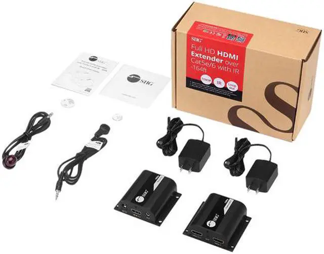 Alt view image 6 of 6 - SIIG Full HD HDMI Extender over Cat5e/6 with IR - 164 ft.