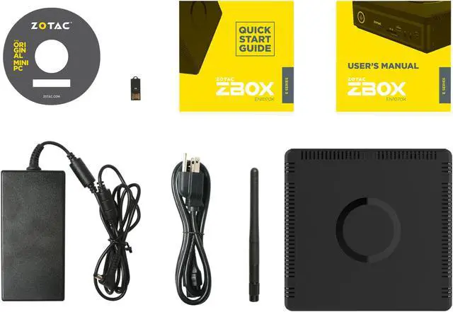 Alt view image 10 of 10 - Zotac System ZBOX-EN1070K-U-W2B Intel Core i5-7500T (quad-core 2.7 GHz up to 3.3 GHz) 8GB DDR4 (up to 32GB) GeForce GTX 1070 8GB GDDR5 256-bit 2 x HDMI 2.0 2 x DisplayPort 1.3