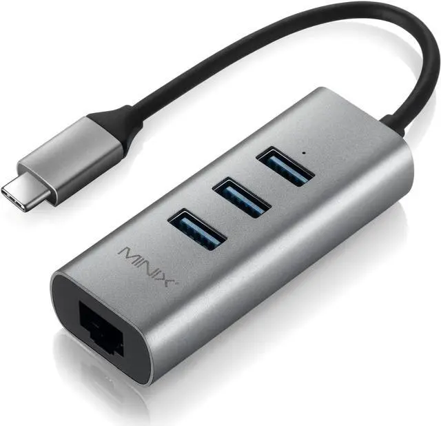 Main image of OEM Production Accessory NEO C-UEGR USB-C 3xUSB 3.0 LAN 4 Ports Gray