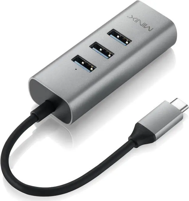 Alt view image 2 of 4 - OEM Production Accessory NEO C-UEGR USB-C 3xUSB 3.0 LAN 4 Ports Gray