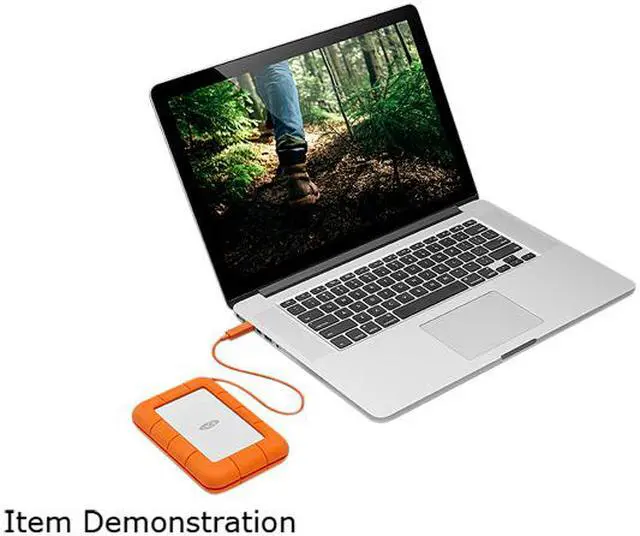 Alt view image 10 of 14 - LaCie Rugged Secure USB-C 2TB All-Terrain Encrypted Portable Hard Drive Model STFR2000403