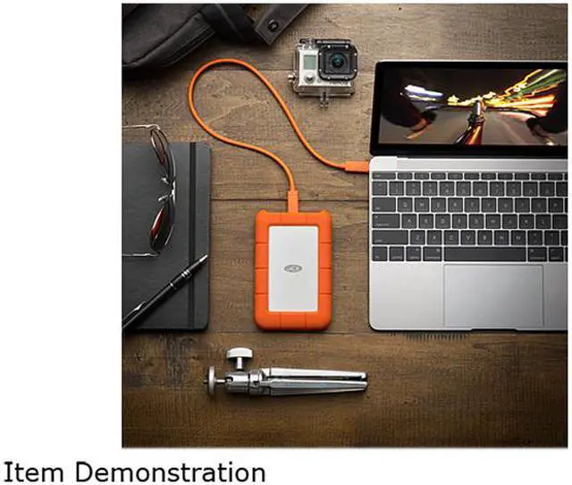 Alt view image 13 of 14 - LaCie Rugged Secure USB-C 2TB All-Terrain Encrypted Portable Hard Drive Model STFR2000403