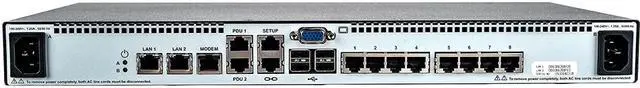 Alt view image 3 of 3 - Vertiv Avocent MPU KVM Switch - 8 port - 1 Digital Path - Dual AC Power - TAA MPU108EDAC-400