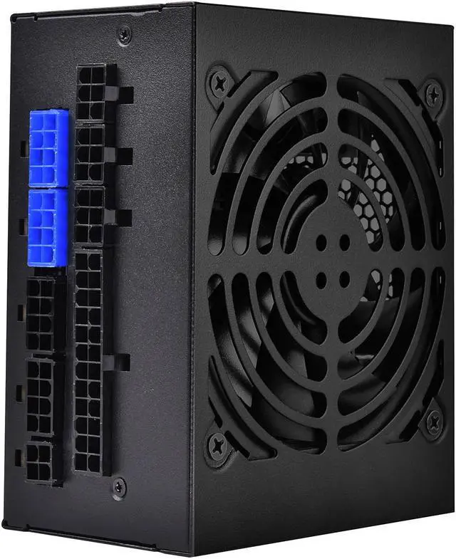 Alt view image 2 of 17 - 700W, SFX form factor, single +12V rails with 58.4A output, Silent 92mmFan with 18dBA, efficiency 80Plus Platinum certification, fully modular cable, 4x 6+2pin PCI-E, dual EPS 8pin