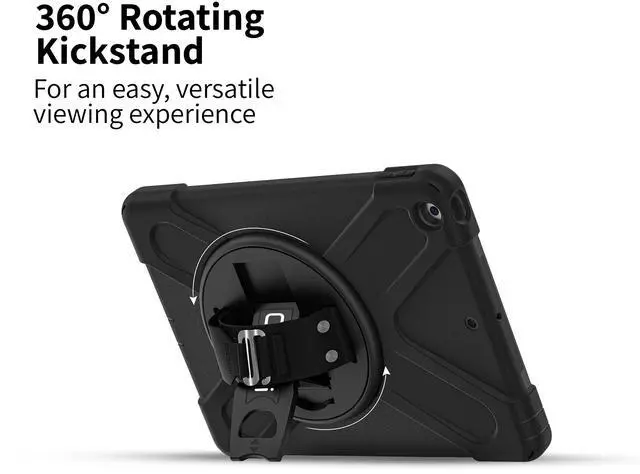 Alt view image 11 of 13 - CODi Rugged Case for iPad 9.7” (5th & 6th Generation) with Kickstand and Hand/Shoulder Strap