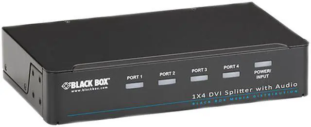 Main image of DVI-D Splitter with Audio and HDCP, 1 x 4