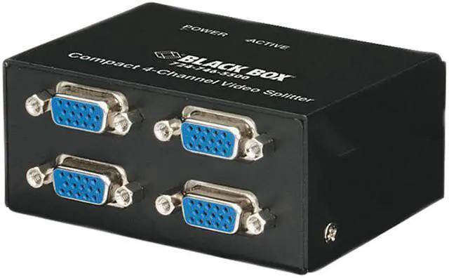 Main image of COMPACT VGA VIDEO SPLITTER - 4-CHANNEL, GSA, TAA, 45 DAY STANDARD RETURN POLICY