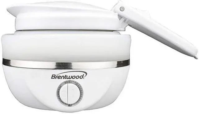 Alt view image 3 of 6 - Brentwood Appliances KT-1508W .85-Quart Dual-Voltage Collapsible Travel Kettle (White)