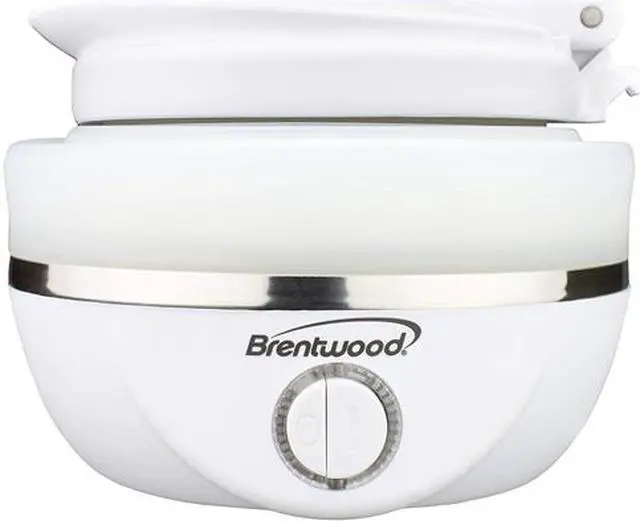 Alt view image 2 of 6 - Brentwood Appliances KT-1508W .85-Quart Dual-Voltage Collapsible Travel Kettle (White)