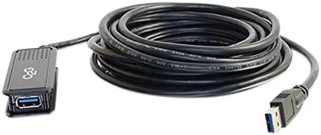 Alt view image 2 of 4 - C2G 39939 USB Active Extension Cable - USB 3.0 A Male to A Female Cable, Black (16.4 Feet, 5 Meters)