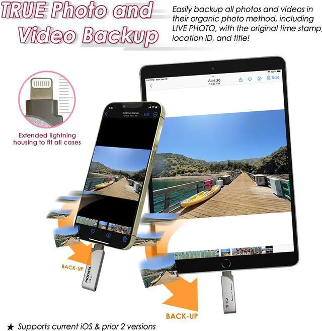 Alt view image 6 of 6 - PioData iXflash 64GB USB Flash Drive IXF-064-SG