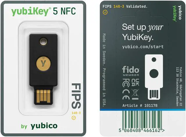 Alt view image 4 of 7 - Yubico YubiKey 5 NFC FIPS (140-3) Multi-Factor Authentication (MFA)