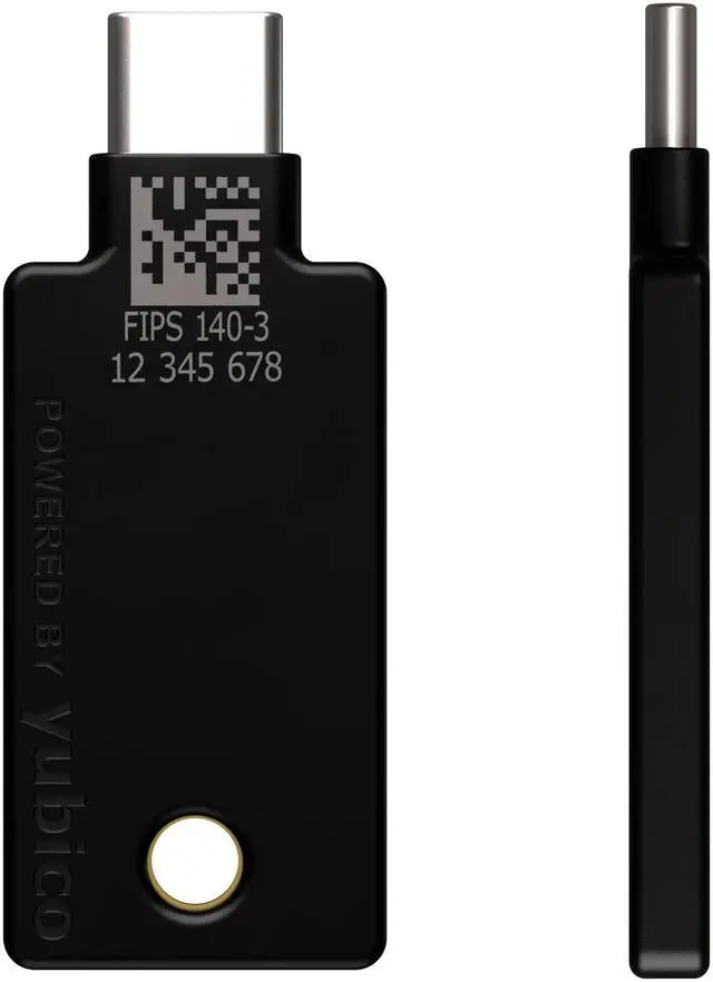 Alt view image 3 of 7 - Yubico YubiKey 5C NFC FIPS (140-3) Multi-Factor Authentication (MFA)