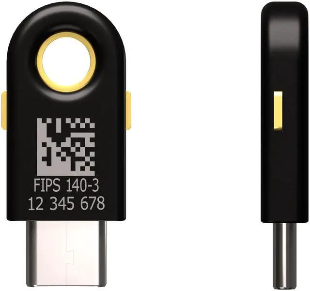 Alt view image 3 of 7 - Yubico YubiKey 5C FIPS (140-3) Multi-Factor Authentication (MFA)