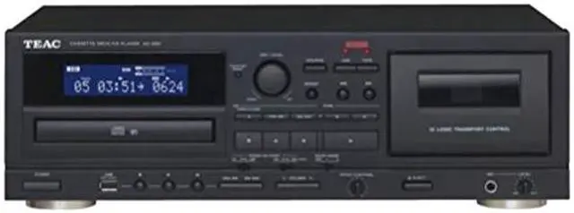 Alt view image 2 of 4 - TEAC AD-850 Cassette Deck/CD Player with USB Rec/Play and Karaoke Function
