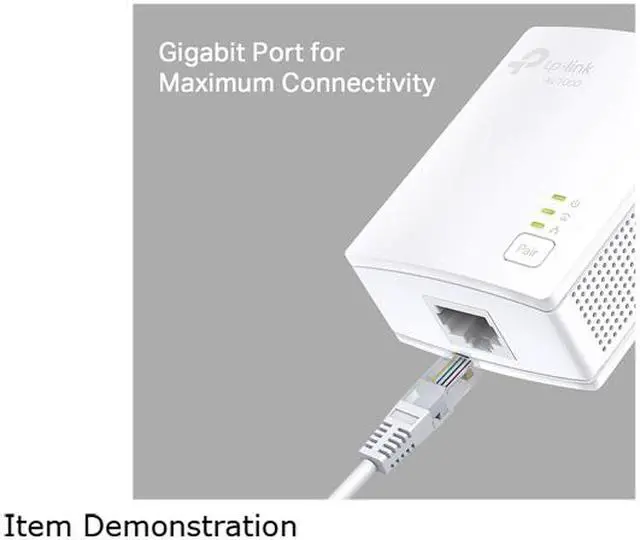 Alt view image 6 of 8 - TP-Link (TL-PA7017 KIT) AV1000 Gigabit Powerline Starter Kit - Bridge - GigE, HomePlug AV (HPAV), HomePlug AV (HPAV) 2.0 - Wall-Pluggable (Pack of 2)