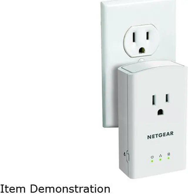 Alt view image 4 of 5 - Netgear XAVB5421-100PAS AV500 1-Port Essentials Edition Powerline Kit with Pass-Thru Outlet,up to 500Mbps