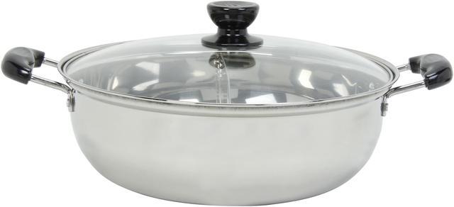 Tayama 11 in./28 cm 4 qt. Stainless Steel Shabu Hot Pot with