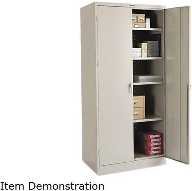 Main image of Tennsco 78" High Deluxe Cabinet 36w x 24d x 78h Light Gray 2470LGY