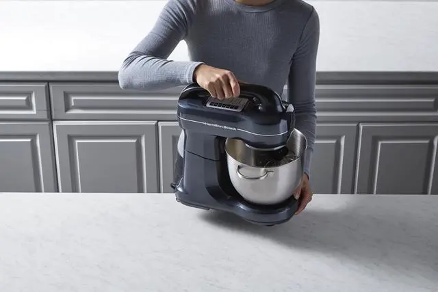 Alt view image 9 of 10 - Hamilton Beach 63394 7 Speed Stand Mixer, Metalic Black