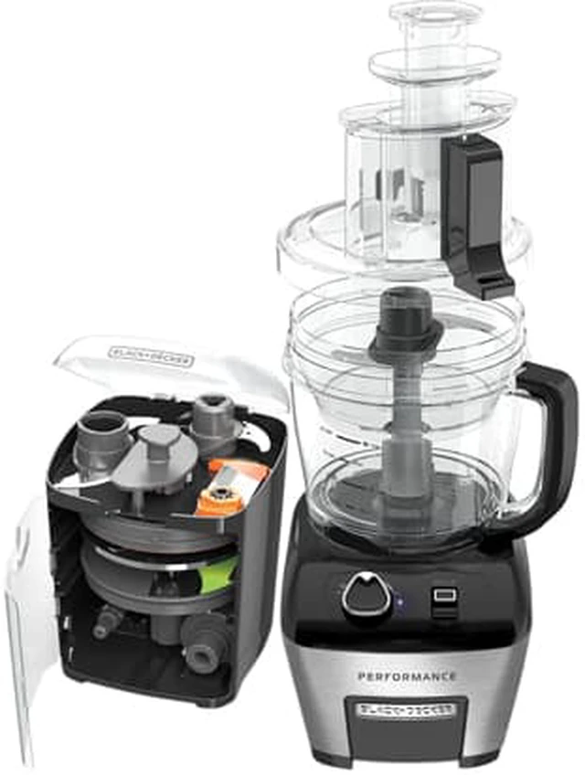 Alt view image 2 of 7 - BLACK+DECKER FP6000 Performance Dicing Food Processor, Stainless Steel