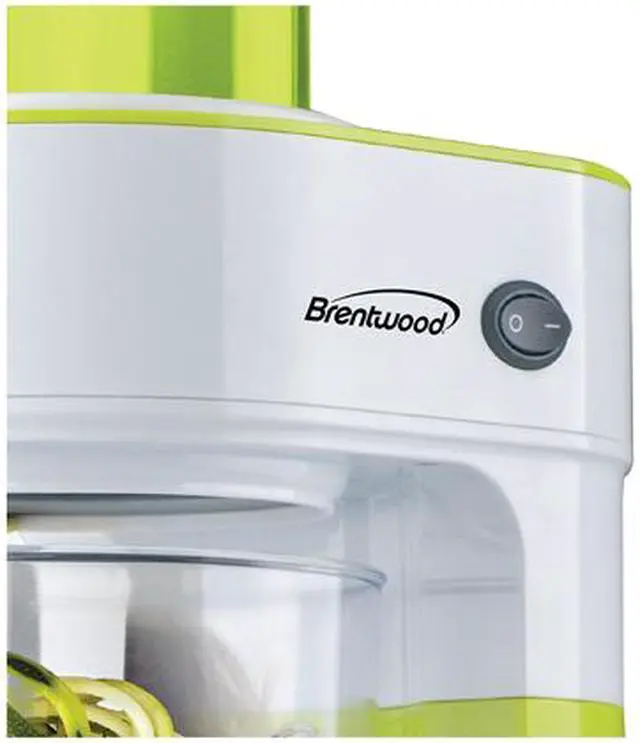 Alt view image 3 of 6 - Brentwood FP-560G 5-Cup Electric Vegetable Spiralizer and Slicer - Green, White