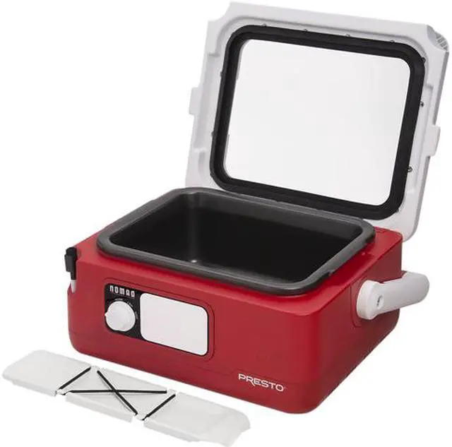 Alt view image 2 of 4 - Presto Nomad 6 Qt. Red Traveling Slow Cooker 06011