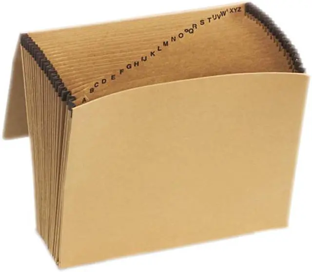 Main image of Pendaflex Essentials Kraft Indexed Expanding File 21 Pockets Kraft Letter Brown K17AOX